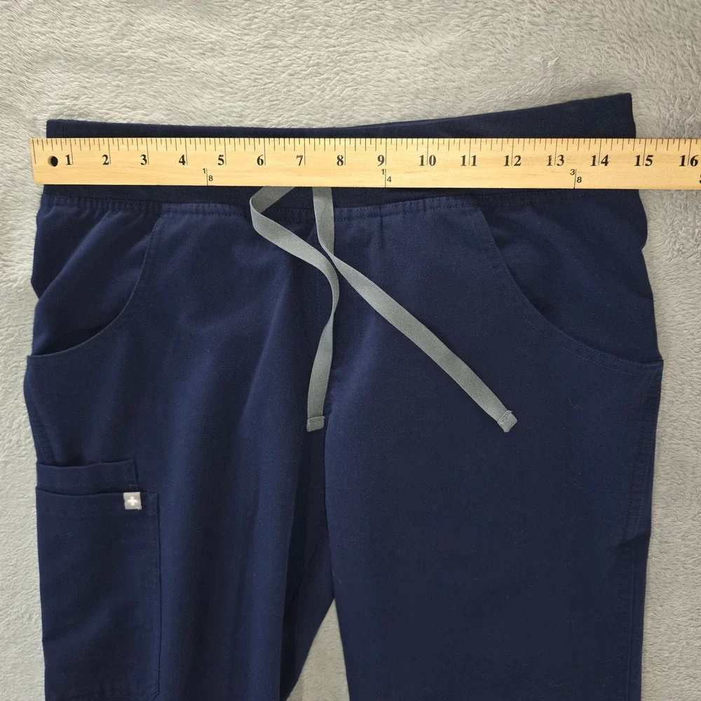 Figs Navy Blue Scrub Pants Technical Collection T21004 Mens Small Drawstring
